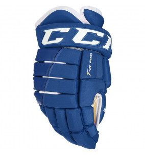 Hokejové rukavice CCM TACKS 4R PRO SR BLU-WHT