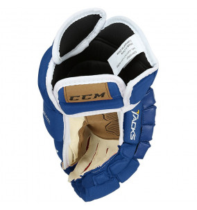 Hokejové rukavice CCM TACKS 4R PRO SR BLU-WHT