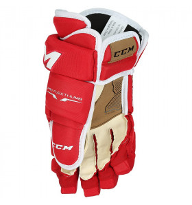 Hokejové rukavice CCM TACKS 4R PRO SR RED-WHT